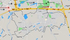 Routeplaatje Wandeling Aalst & Waalre